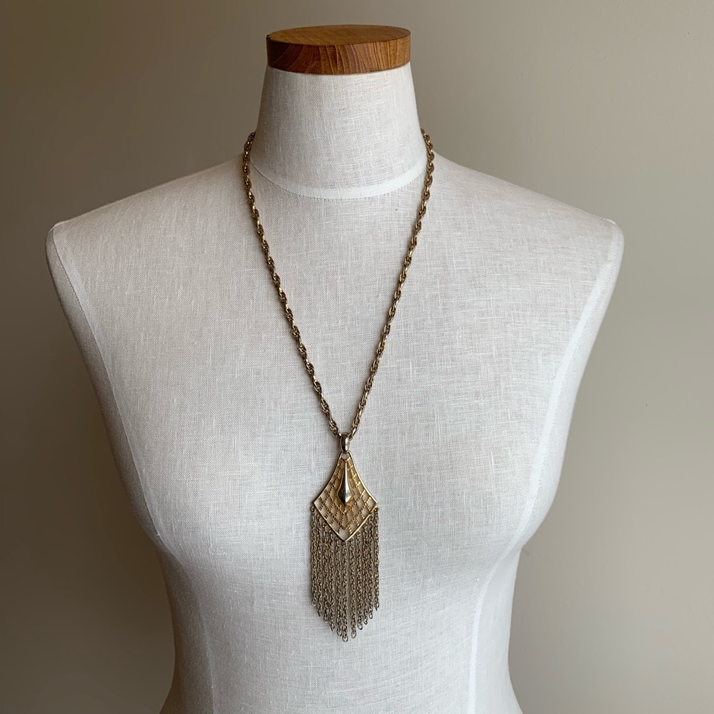Vintage necklace with large pendant